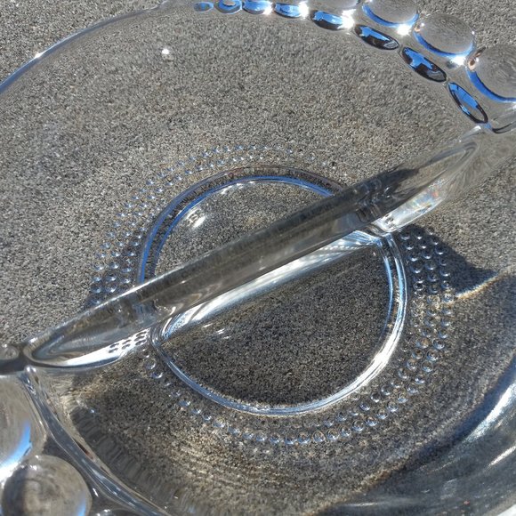 Duncan Miller Teardrop Clear Divided Nut / Trinket Dish 6" 1936-1955 - Picture 9 of 9